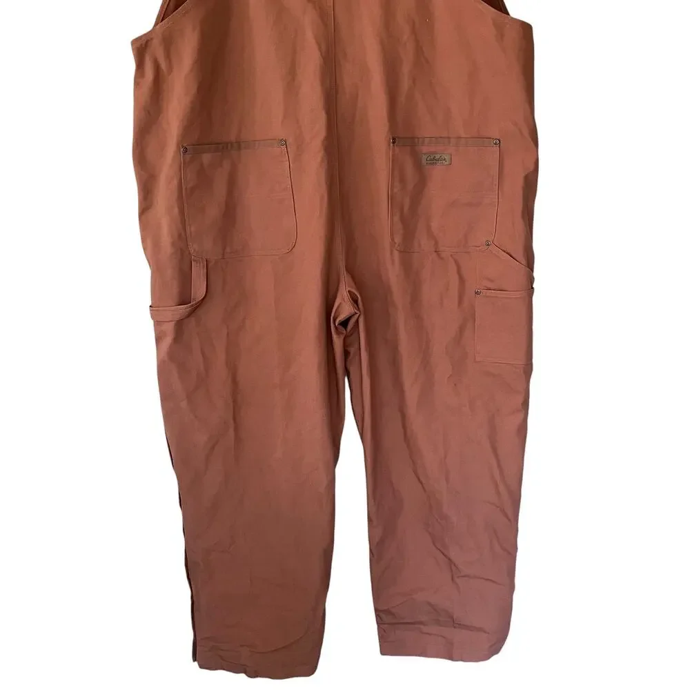 Cabela's Bib Overalls 5XL Reg Men's Unlined Duck Work Outdoor Gear 100% Cotton